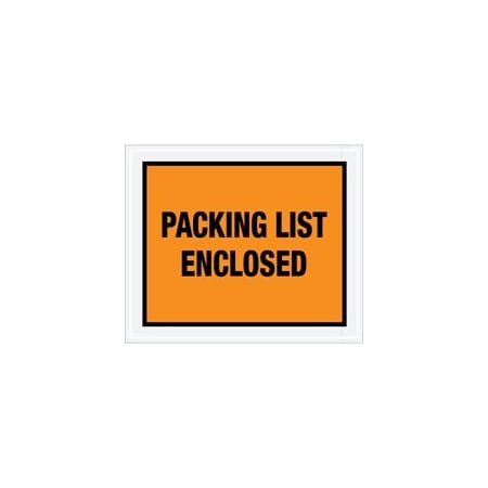 Bubblefast 10 x 12'' Orange ''Packing List Enclosed'' Envelopes, 500PK BFPL429