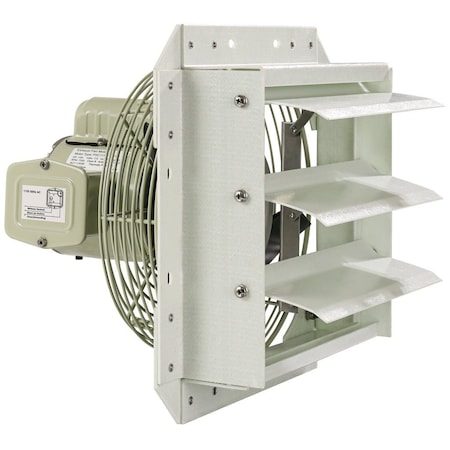 Iliving 10-Inch Corrosion Resistance Shutter Exhaust Fan, Single Speed ILG8SF10S-CR