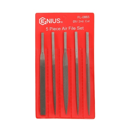 Genius Tools 5PC Air File Set FL-0865