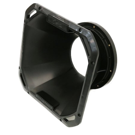 Deejay Led 6.5-in Speaker Despacito Midrange Diffuser Horn w/ Exponential Flare in Black TBHDIF6BLACK