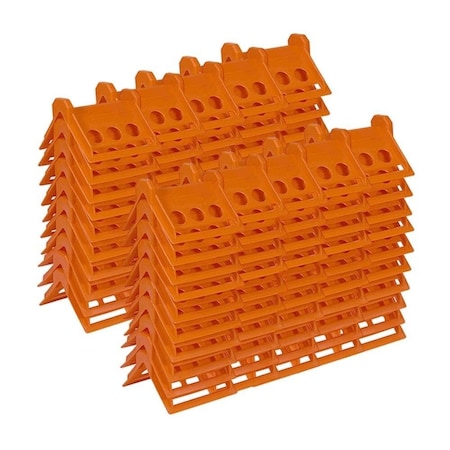 Mytee Products V Shaped Board 4in Orange Plastic Corner Edge Protectors for Cargo Loads, 100PK PCP-Orangex100