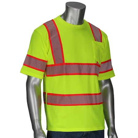 Pip ANSI Type R Class 3 Two-Tone Short Sleeve T-Shirt 313-1650-LY/L