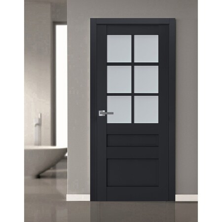 Sartodoors Interior Solid French Door Solid Core Modern Interior VEREGIO7339ID-ANT-18