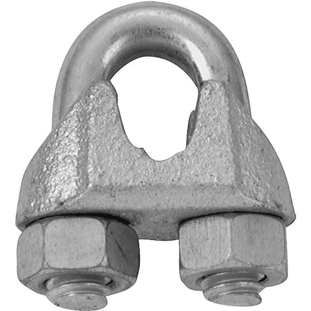 Campbell Chain & Fittings Wire Rope Clip, Malleable Iron, Electro-Galvanized T7670439/260-1/4