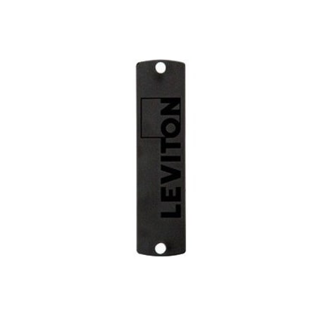 Leviton BLANK FIBER ADAPTER PANEL, FOR USE WITH FIBER ENCLOSURES, PLASTIC BLACK 5F100-PLT