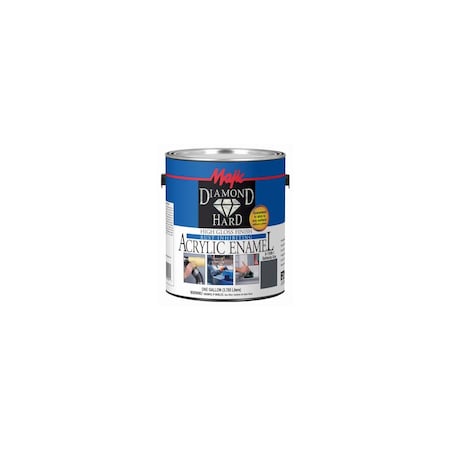 True Value Diamondhard Anti-Rust Acrylic Paint, High Gloss Battleship Gray, Gallon 8-1509-1