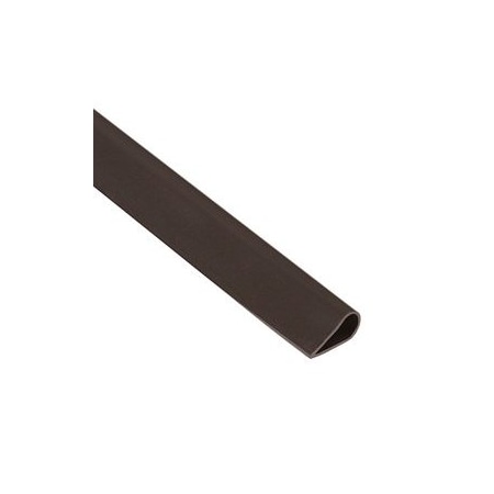 National Guard Products 17ft Self-Adhesive Silicone Bulb Fire and Smoke Seal, 1/4 H x 1/2in W, Brown 5050B 17FT