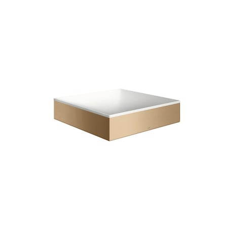 Axor Suite Sinks Square Sink without Overflow, 15 3/4" x 15 3/4" in Brushed Bronze 42003140