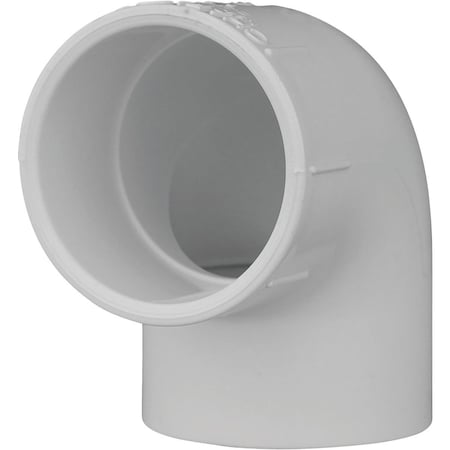 Charlotte Pipe And Foundry 1-1/2'' Slip x Slip Schedule 40 90 Deg. PVC Elbow, 1/4 Bend PVC 02300 1400HA