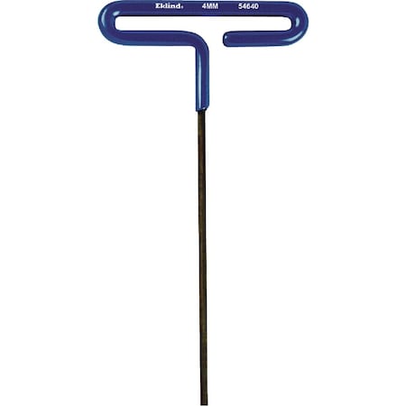 Eklind Metric 4 mm 6'' Cushion-Grip Series T-Handle Hex Key 54640
