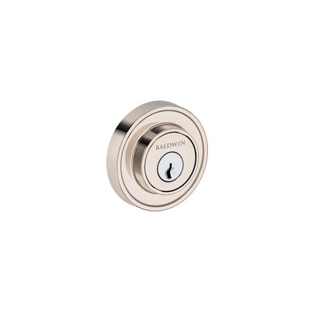 Baldwin Residential Deadbolts Single Cylinder Reversible Lifetime Bright Nickel SCRRD055