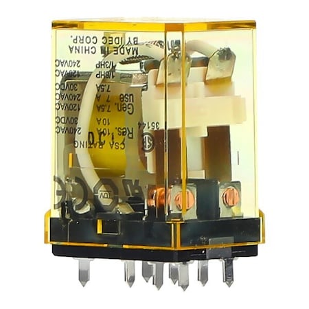 Idec RH GP Rly DPDT 10A 24V DC Coil w/ diode RH2V2-UD-DC24V
