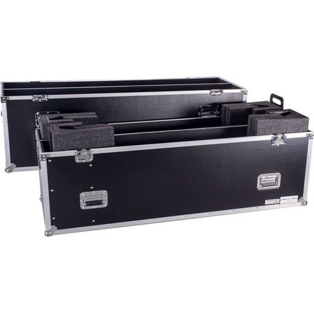 Deejay Led Fly Drive Case For Two 70-inch LED or Plasma Displays with Caster Board TBH2LED70WHEELS
