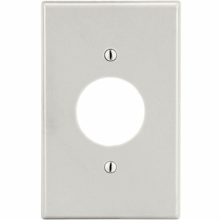 Hubbell Wiring Device-Kellems Wallplate, 1-Gang, 1.40" Opening, Light Almond P7LA
