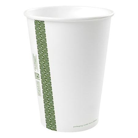 Vegware Soup Container, 32 oz, Green; White, PK500 SC-32G