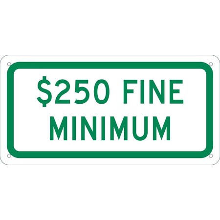 Nmc State Handicapped Parking Plaque $250 Fine Minimum, TMAS16G TMAS16G