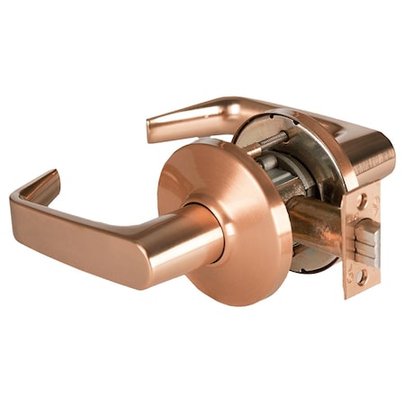 Best Grade 1 Passage Cylindrical Lock, 15 Lever, D Rose, Non-Keyed, Satin Bronze Finish, 4-7/8in ANSI St 9K30N15DS3612