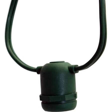 Vickerman 24 Medium Base E26 Socket Set Blue Wire 24 in. Splice - 48 ft. V47B026