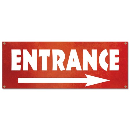 Signmission Entrance, 18 Inch, Banner B-30372