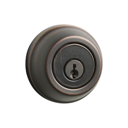 Kwikset Single Cylinder Deadbolt with 6AL Latch and STRKP Strike Pack which includes Square Corner,  780-11P.STRKP