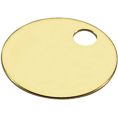 Lucky Line Engravable Tag 1-3/8'' Brass Key Tag, 100PK 26013