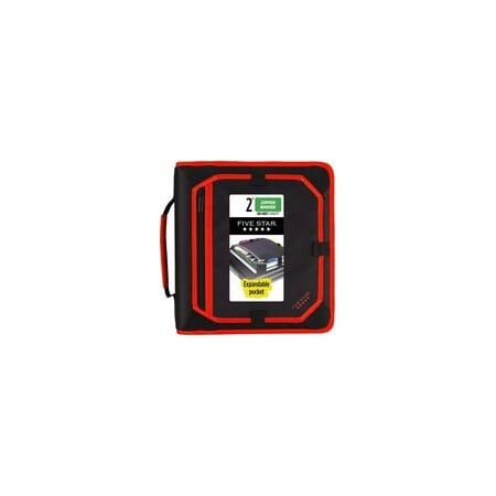 Five Star Zipper Binder With Expansion Panel, 2in Rings, Assorted Colors - 2in Binder Capacity - Letter - 8 29052
