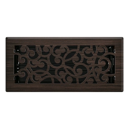 Imperial Wonderland Design Decorative Floor Register, 10 in L, 4 in W, Steel, Oil-Rubbed Bronze RG3365