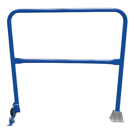 Vestil Steel Dock Safety Swing Gate 4 Ft. Length Blue SSG-4-BL