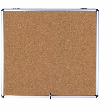 Mastervision Enclosed Cork Bulletin Board 38"W x 47"H VT380101150