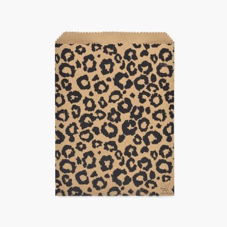 Nashville Wraps Leopard Kraft Paper Merchandise Bags, 8.5x11, 100PK MB2LPM