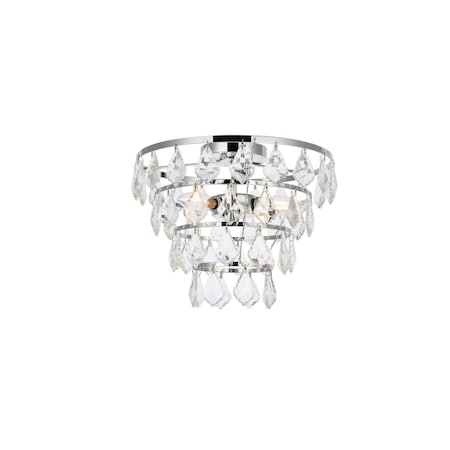 Lighting Business 16 in. Ella Flush Mount in Chrome LI2961607