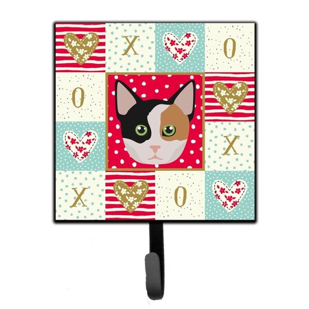 Carolines Treasures 4.25 x 1 x 7 in. Munchkin Cat Love Leash or Key Holder CK5134SH4