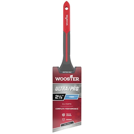 Wooster 2-1/2" Wooster G4181 Ultra/Pro Firm Thin Angle Detail and Trim Paint Brush, GripTech MAX Handle G4181