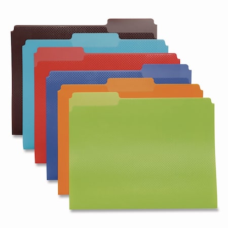 Oxford Colorful Poly File Folders, 1/3-Cut Tabs: Assorted, Letter Size, Assorted Colors, 24PK 52004