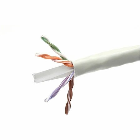 Monoprice CAT6 CMP BULK CABLE - UL 1000FT_ WHITE_ UTP_ SOLID_ 23AWG_ 550MHZ_ P 44489