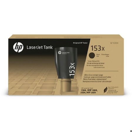 Hp 153X Black Original LaserJet Tank Toner Reload Kit, 5,000 Yield W1530X