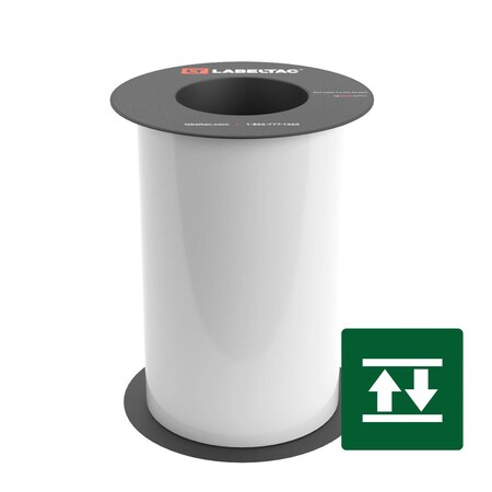 Labeltac High-Tack Label Supply 8in x 75ft LT9, White LT802HK-C