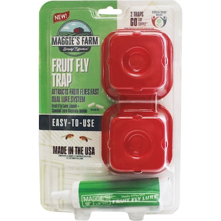 Maggies Farm Indoor Fruit Fly Trap, 2PK MFFT002