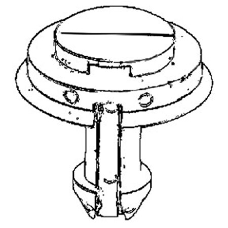 Auveco Clip And Fastener, 30 Mm X 24 Mm AUV-19613
