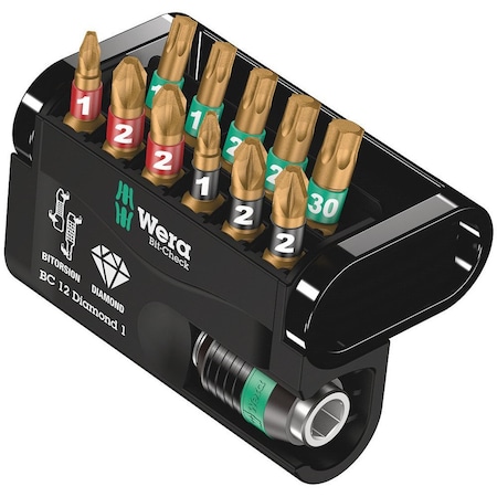 Wera Bit-Check 12 Diamond 1, 12 pieces 5057421001