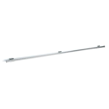 Quiet Glide 6' Polished Chrome Ladder Rail Kit for Rolling Ladder System QG.4006-202.04