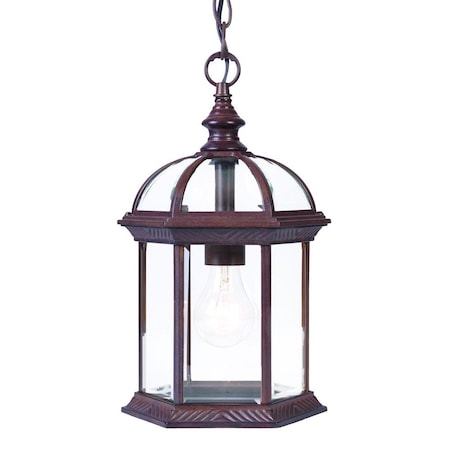 Homeroots Dark Brown Cage Hanging Light 398009