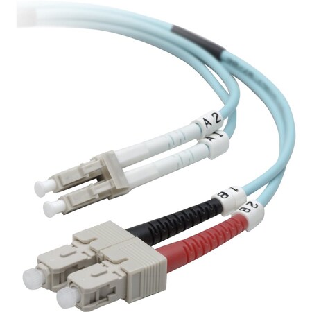 Belkin Patch Cable - Sc - Male - Lc - Male - Fiber Optic - 5 M - Aqua F2F402L7-05M-G