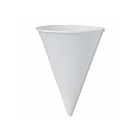 Solo Paper Cone Water Cup, 4 oz, White 863-W4FCSOLO