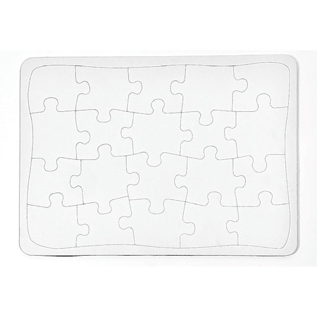 Ashley Blank Jigsaw Puzzle, White, 10'' x 14'' 10719