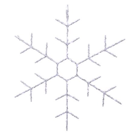 Celebrations LED Snowflake Silhouette 14.5 in. Hanging Decor 14SWFA