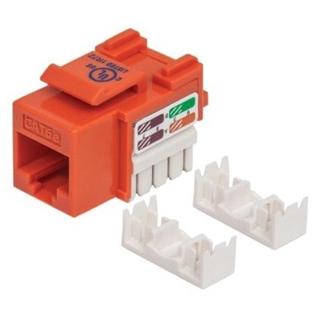 Intellinet Network Solutions Cat5E Orange Keystone Jack Utp 210577