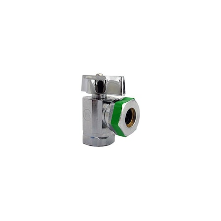 Westlake Pipe & Fittings Angle Stop Valve 1/2in FIP X 1/2in IP Brass Chrome Plated 2674094