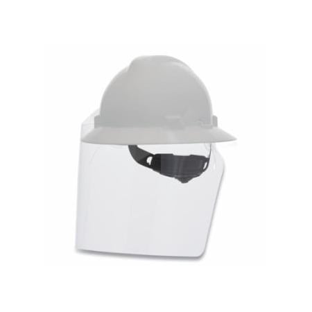 Msa Safety V-Gard Frameless Barrier for V-Gard Green Full Brim Hardhat, Clear, 25PK 454-10215337