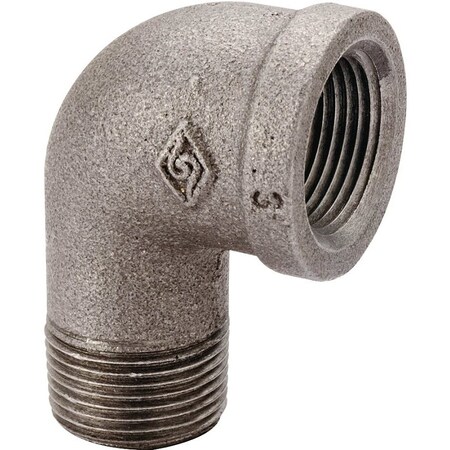 Prosource Street Pipe Elbow, 1 in, FIP x MIP, 90 deg Angle, Malleable Iron, SCH 40 Schedule, 300 psi Pressure 6-1B